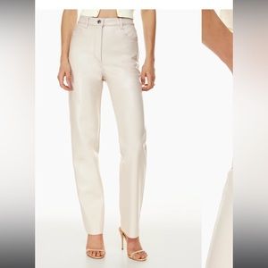Aritzia Melina super high rise leather pants. Brand new no tags